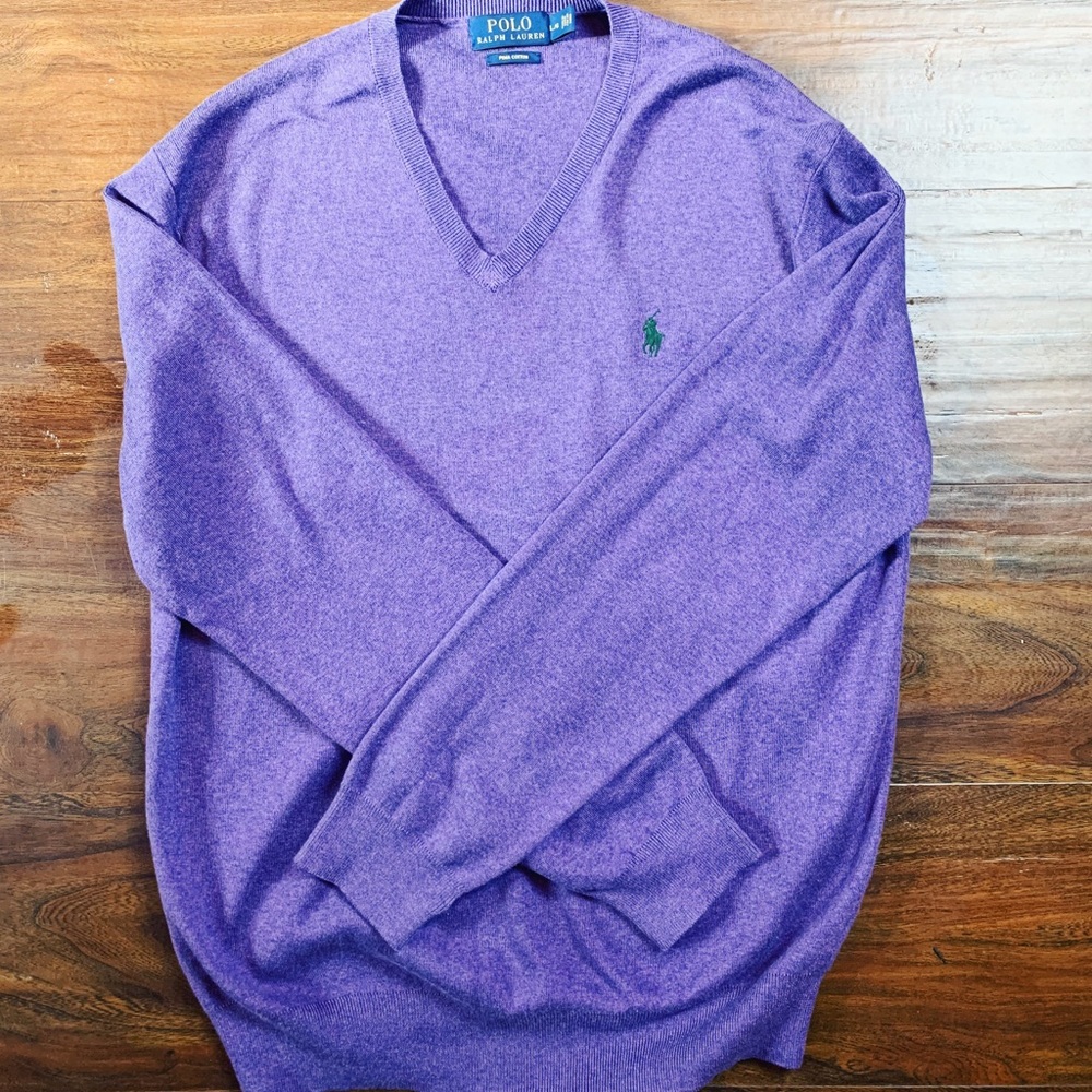 Men’s Authentic Long Sleeve Polo Size Large